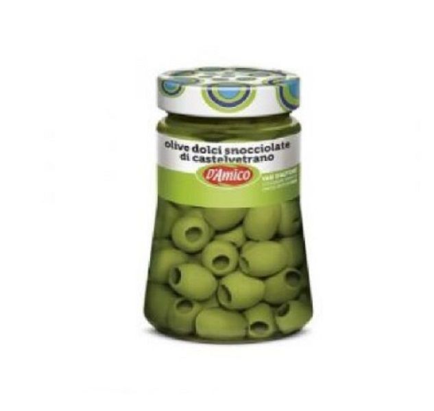 D'Amico - Pitted Green Sweet Olives in Brine 280g