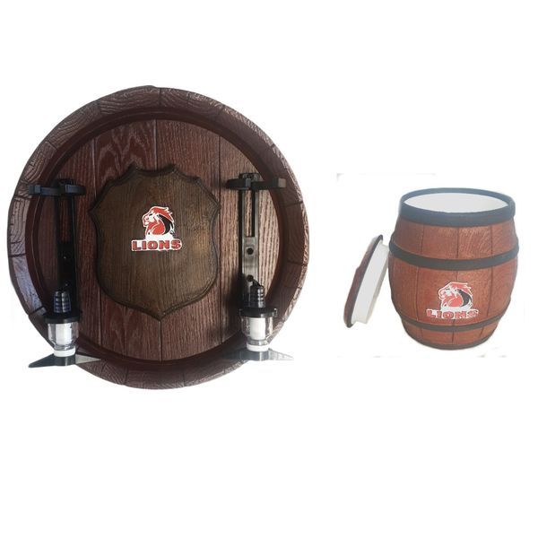 Lions 2-In-1 2-Optic Dispenser With Ice Bucket Combo