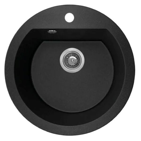 Kitchen Sink Dafne Black Single Bowl L51Xw51Xd19Cm