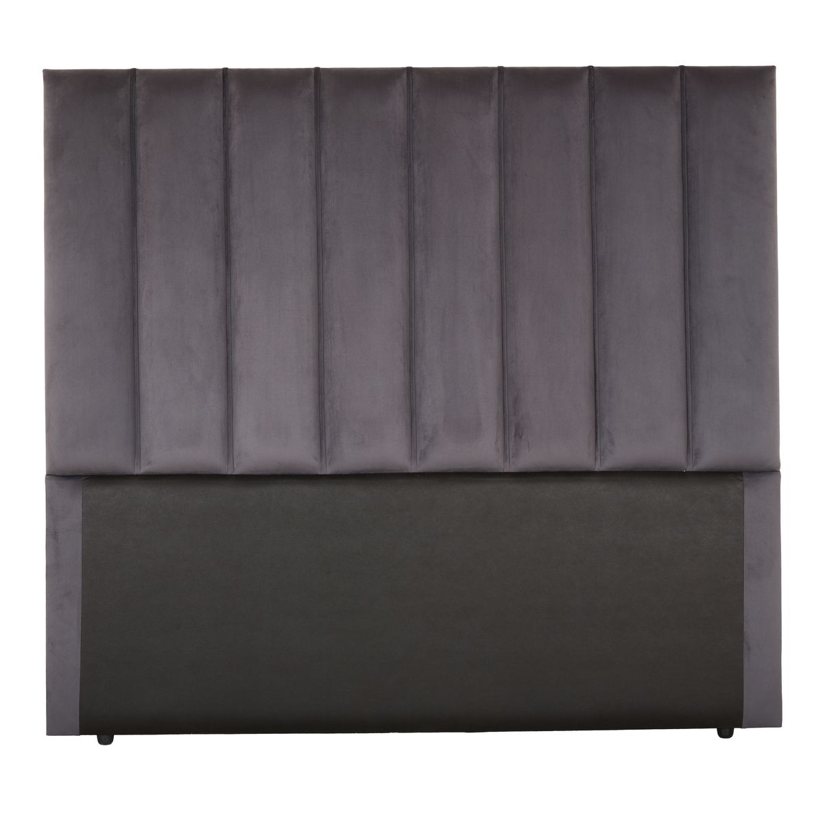Zarra Velvet Collection Vertical Panels Full Length Headboard
