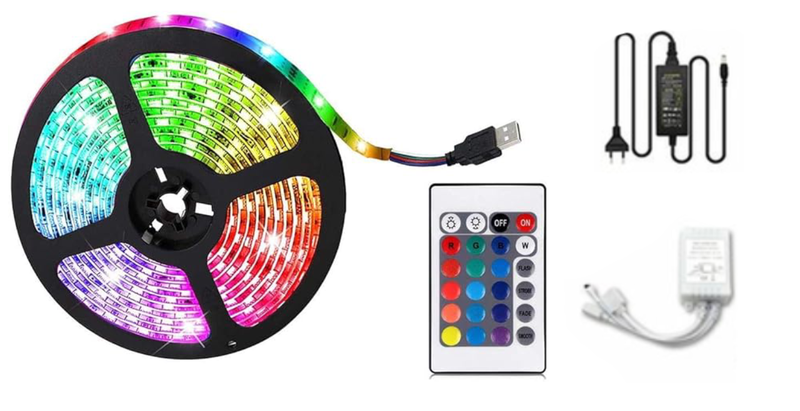 Neon Decorative Light Strip, RGB Color-Changing LED Lights Strip