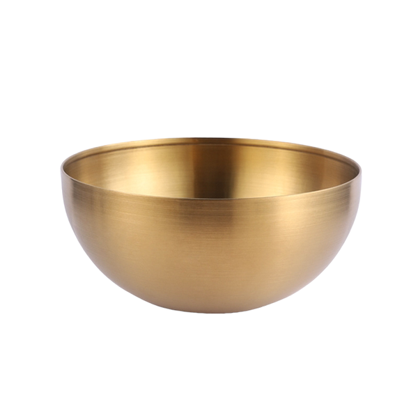 20cm Stylish Stainless Steel Lux Dinnerware Salad Bowl Rice Dessert Bowl