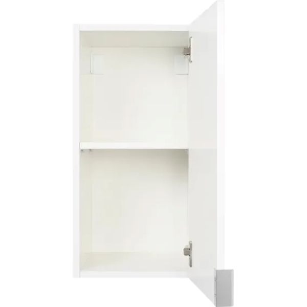 Bathroom Cabinet Wall Mounted 1 Door Glossy White