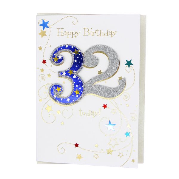 Happy 32nd Birthday card