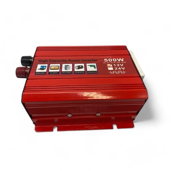 500W Red Power Inverter 12V