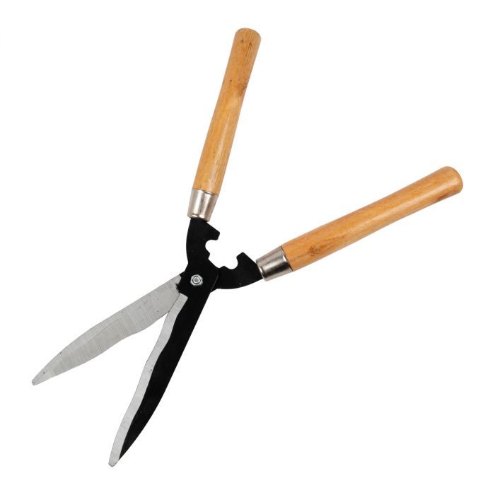 200mm Wavy Blade Hedge Shear With Wooden Handle 4 Pack Shop Today