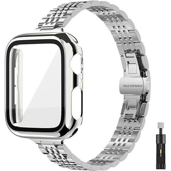 Link Bracelet for Apple Watch, compatible with Apple Watch Series 7-9 41mm