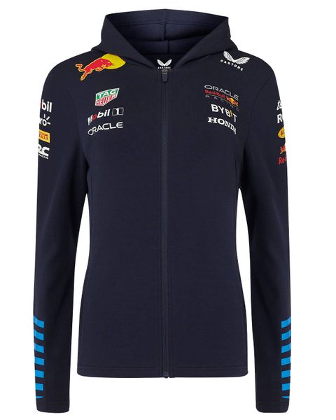 Red Bull Racing F1 Women's 2024 Team Full Zip Hoodie - Navy