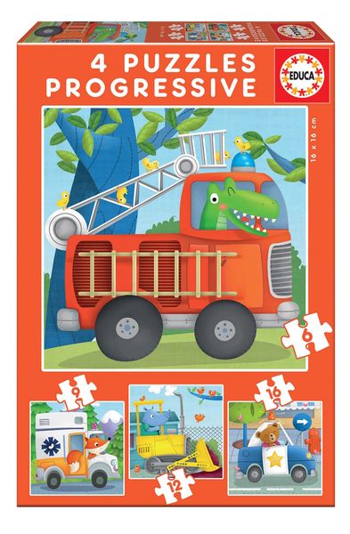 Educa Multi 4 Puzzles - Rescue Patrol (6,9,12,16 Piece)