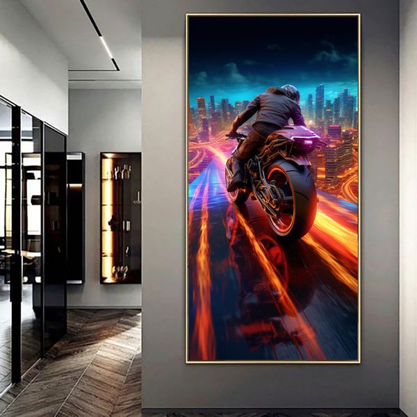 Canvas Wall Art - Riding on the Edge - 0698