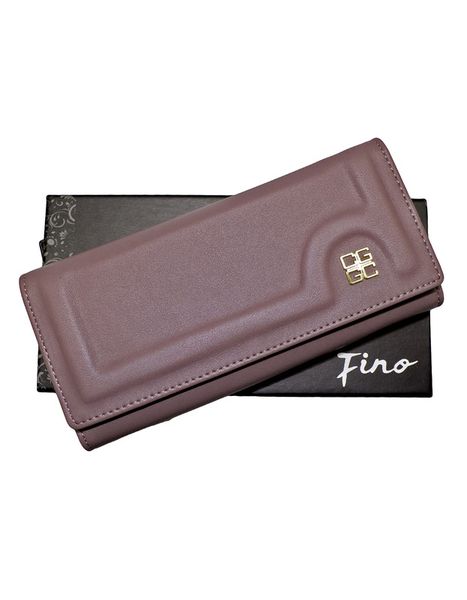 Fino 51144 Tri-Fold Faux Leather Purse with Cell Phone Compartment Holder and Gift Box