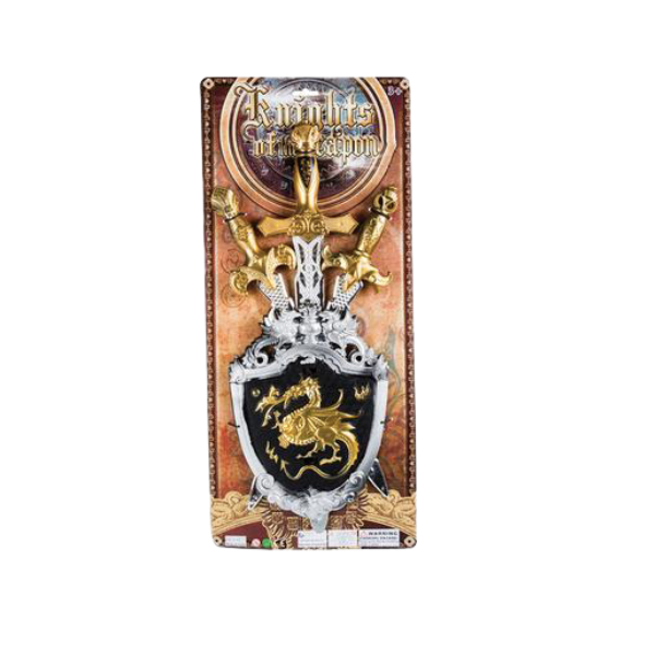 Knight- Sword &amp; Shield Play Set 4 Piece x1