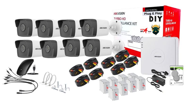 Hikvision CCTV DIY Complete Surveillance Kit 8CH Do it yourself Plug &amp; Play