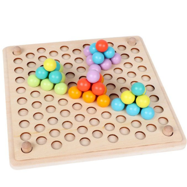 Educational Clip Wooden Beads Puzzle Toy Hands and Brain Training