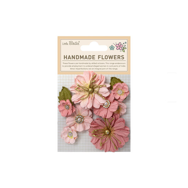 Handmade Flowers Liora - Pink Passion 10pc