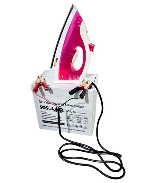 SoSolar Pink Iron Combo With Battery