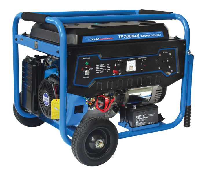 Trade Professional - TP 7000 4S - 6.5kW 15HP 8.1kVA Petrol Generator Set