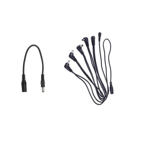 Guitar Pedal 1 to 6 Daisy Power Cables + Polarity Reversal Cable Image
