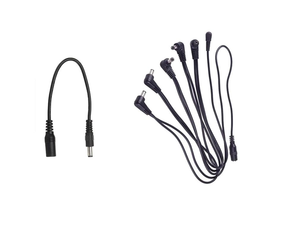Guitar Pedal 1 to 6 Daisy Power Cables + Polarity Reversal Cable