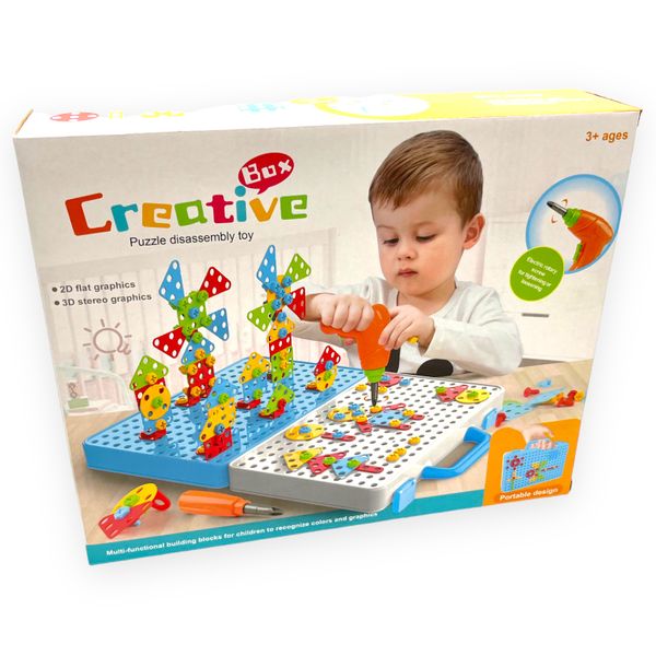 Creative Puzzle - DIY Construction STEM Toy - 466 Piece
