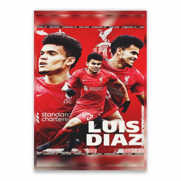 Luis Diaz Liverpool FC Poster - A1