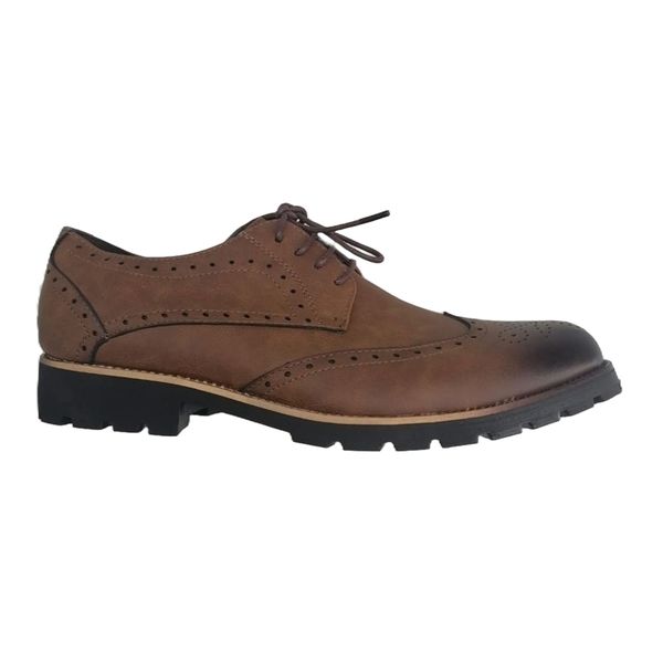Cacatua- Batcombe Wing Mens Upper Brogue -Tan