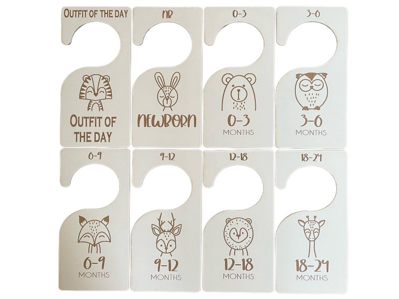 Closet Dividers Woodlands Animals Nursery Room Decor Organizers Baby Shower