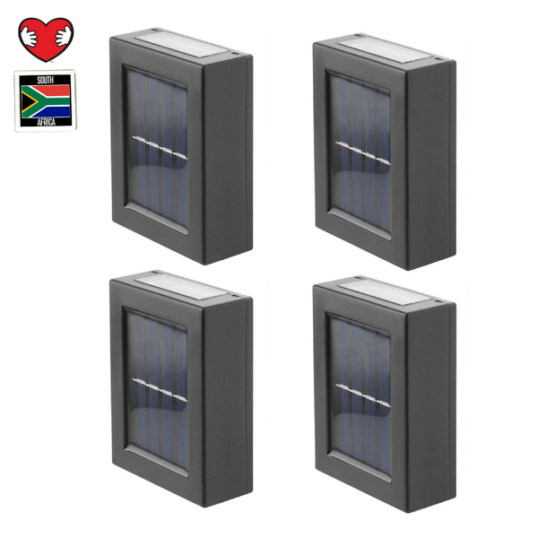 IP65 Waterproof Solar Wall Light - Set Of 4 LEDs With Magnet and Sticker