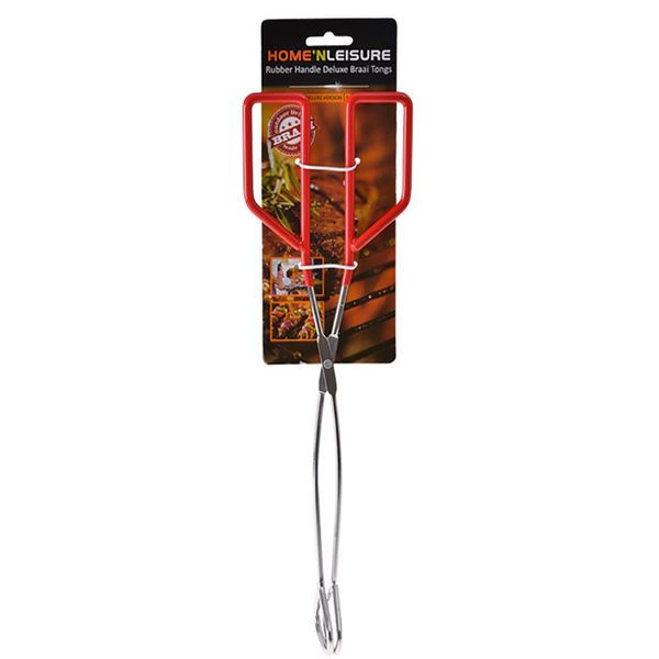 Bulk Pack x 2 BBQ Tongs Metal 37cm