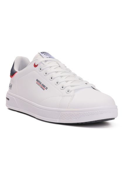 Nautica - Stardust LTH Low Cut Sneakers -White Flag