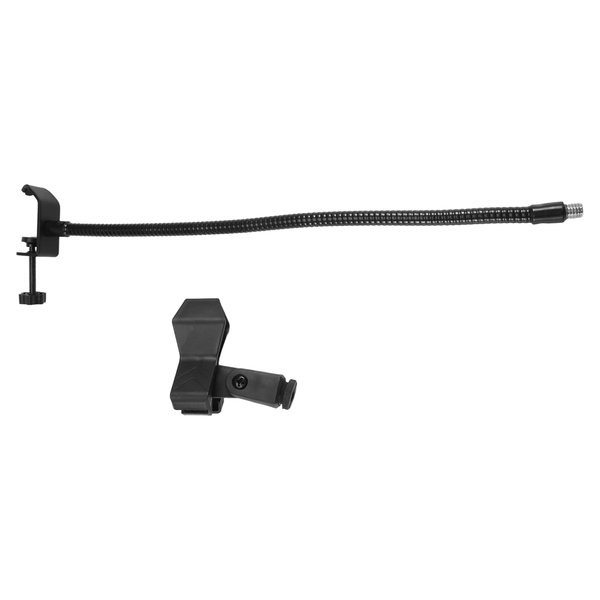 Flexible Gooseneck Microphone Stand with Desk Clamp for Radio Broadcasting