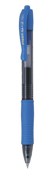 Pilot G-2 0.7 Gel Retractable Pen - Box of 12 - Sky Blue