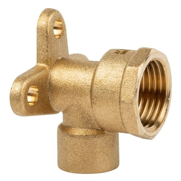 Bulk Pack x 10 Capillary Elbow Wall Plate C x FI 22mmx3/4