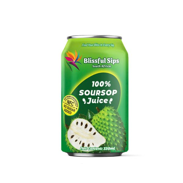 Blissful Sips SA - 100% Soursop Juice | Premium Tropical Drink - 6 x 330ml