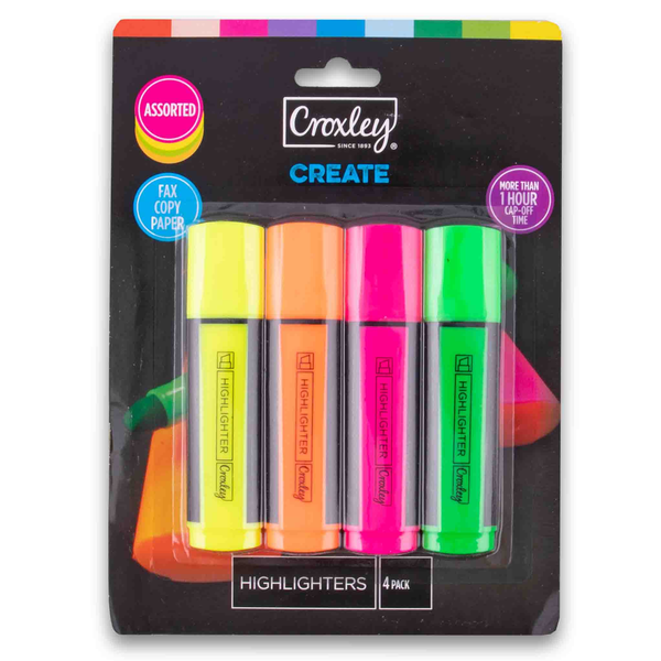 Highlighter Assorted - 4 Colours x 4