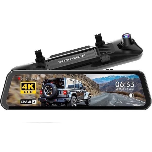 WOLFBOX G850 PRO 4K Mirror Dash Cam - Advanced Safety &amp; Clarity