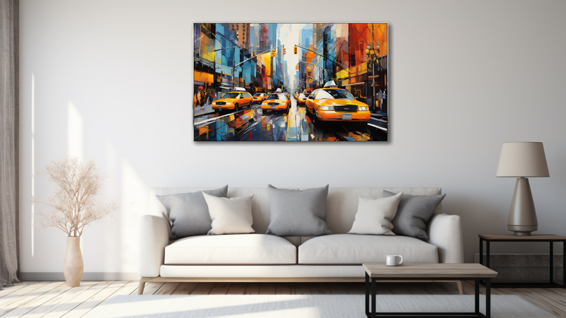 Canvas Wall Art - Taxi Tango Abstract - MT0493