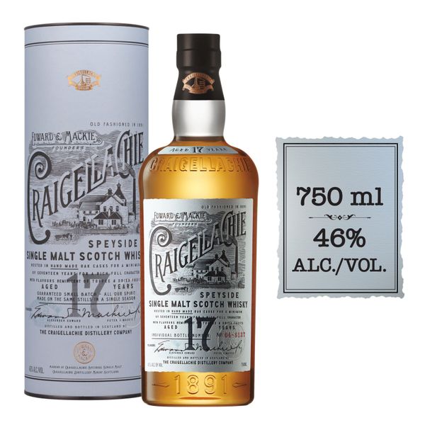 Craigellachie 17 Year Old Single Malt Scotch Whisky 750ml