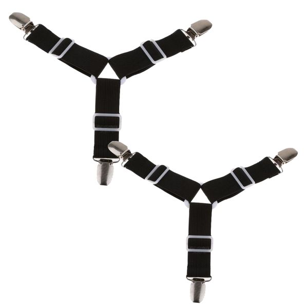 Home Elastic Bed Sheet Mattress Cover Holder Gripper Strap Belt - Set of 2 - 24cm
