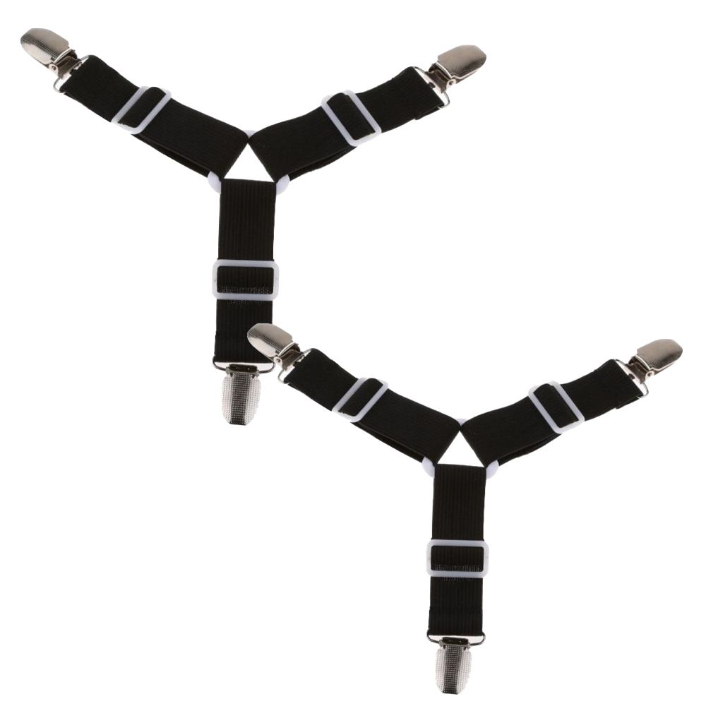 Home Elastic Bed Sheet Mattress Cover Holder Gripper Strap Belt Set