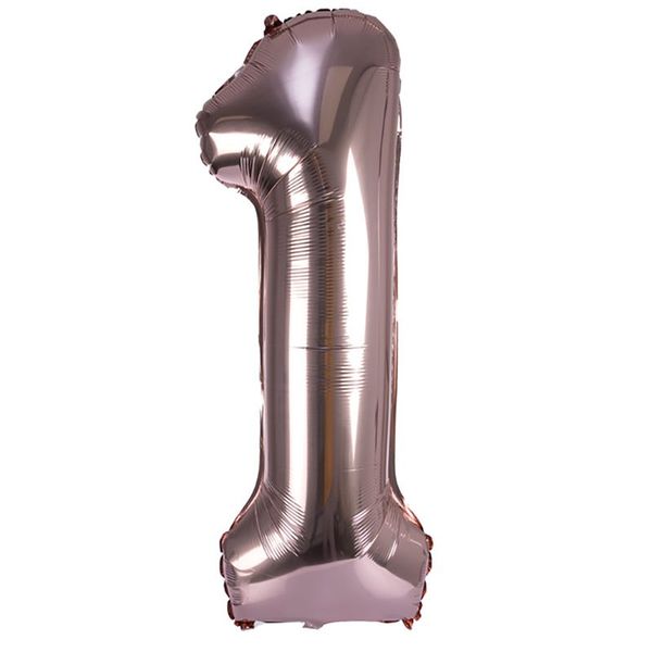 Bulk Pack x 1 Balloon Helium Foil Rose Gold 1 106cm
