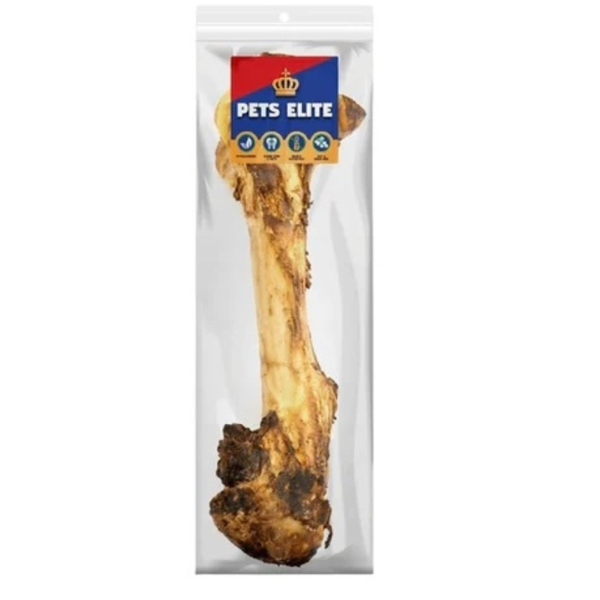 Pets Elite Smoked Marrow Bone (Medium) - Natural Long-Lasting Dental Chew