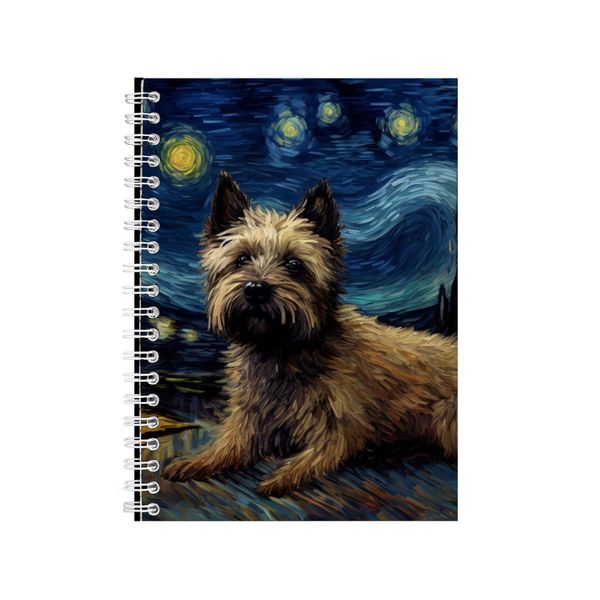 CAIRN TERRIER Starry Night Notebook Dog Gift Idea Notepad Pad 108