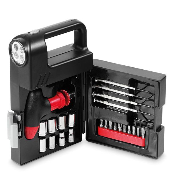 Tools-Compact-Toolbox-Sockets-Screwdriver Bits-Presicion Tools-26 pieces