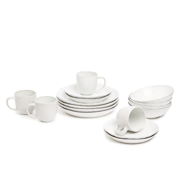 George &amp; Mason - 16 Piece Dinner Set - White