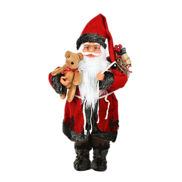 45cm New Year Christmas Decoration Santa Claus Doll Elf Christmas Accessori