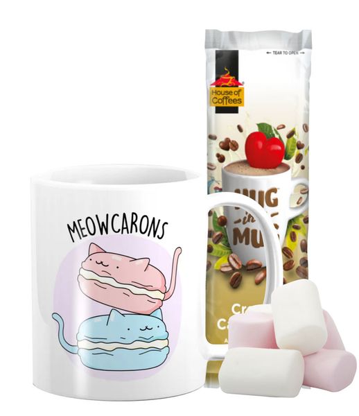 Pappa Joe Hug Mug with Marshmallows - Meow-Carons