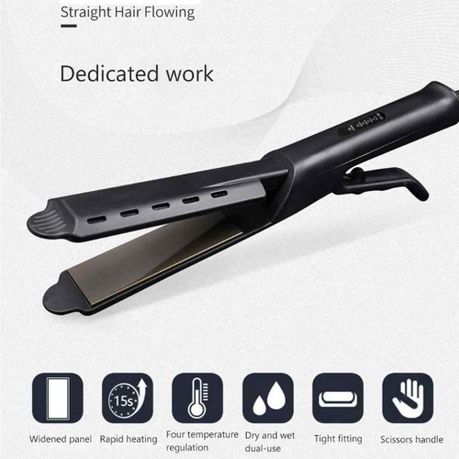 Ceramic tourmaline ionic flat outlet iron hair straightener reviews