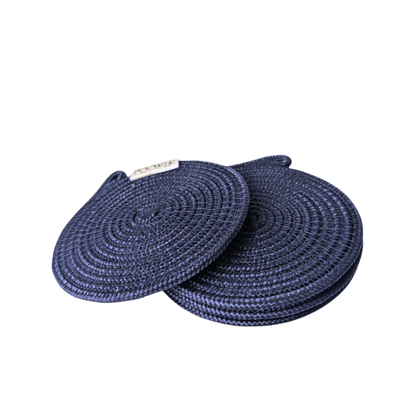 Roopip Set of 4 Handmade Rope Coasters with Water Resistant Qualities