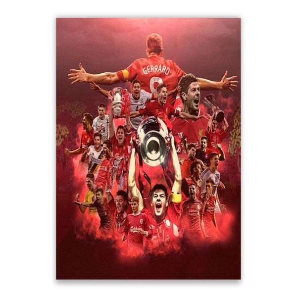 Steven Gerrard Through The Years Poster - A1
